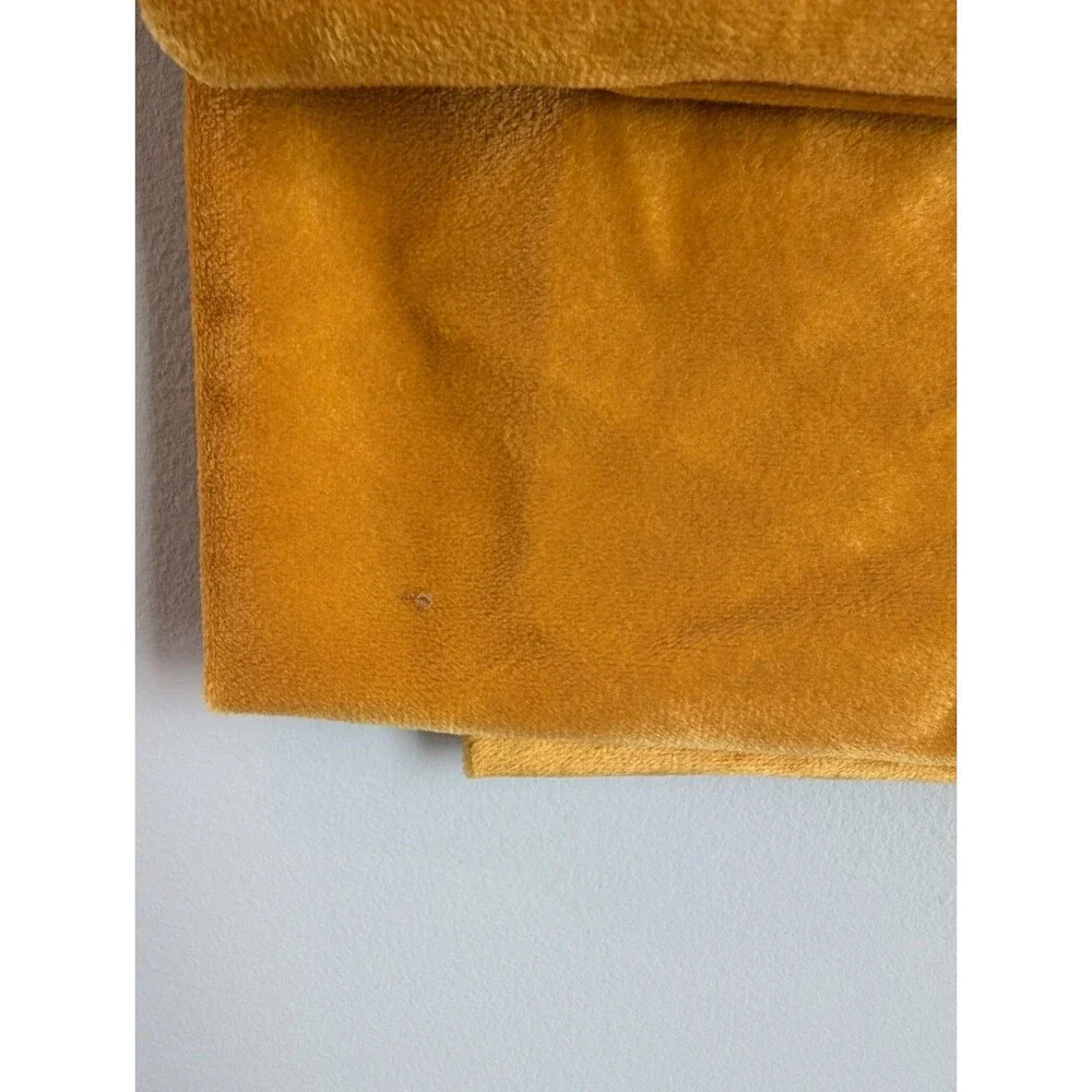 Pillow Sham Gold Crushed Velvet Decorative Pillow Sham Zip Closure 23''x23''